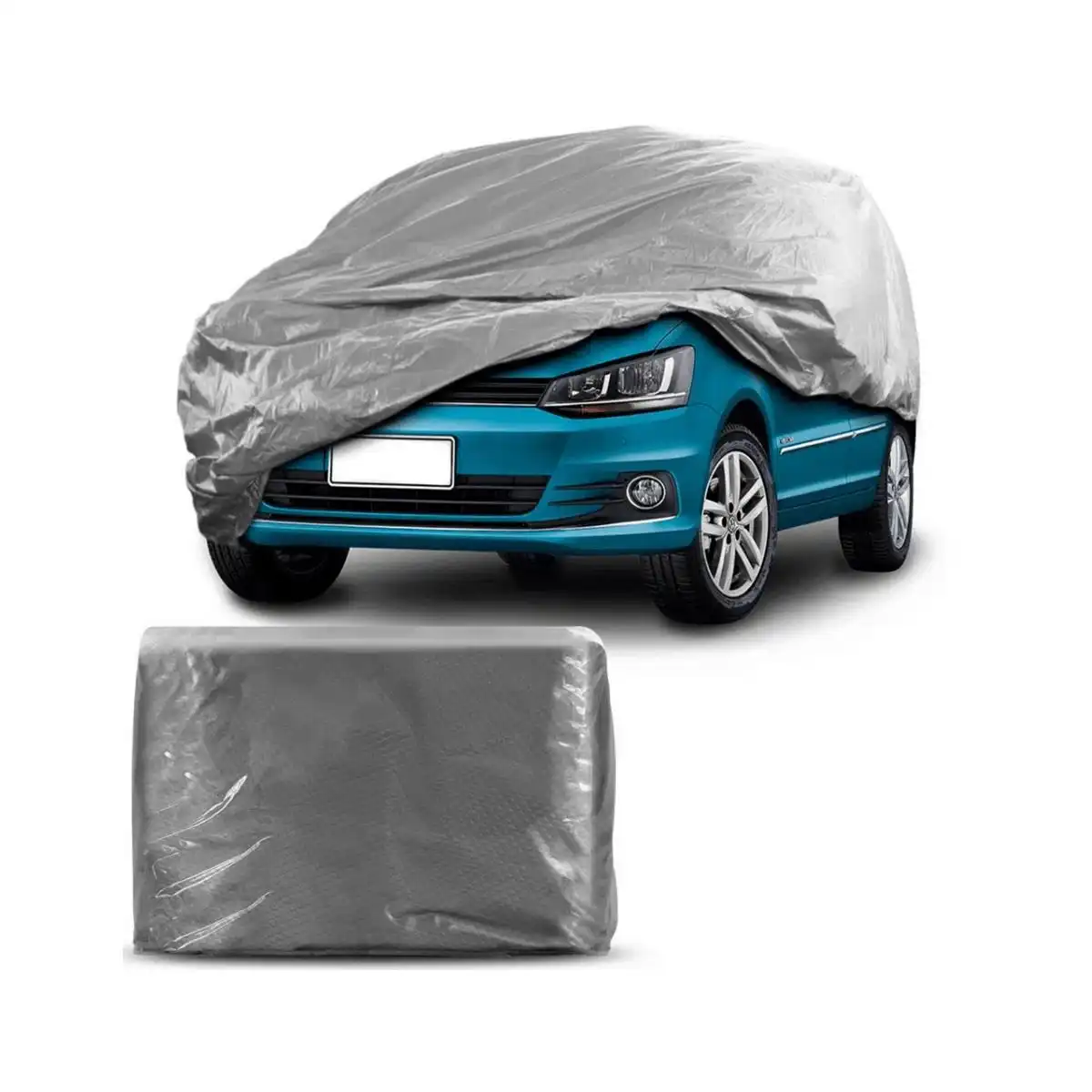 CAPA AUTOMOVEIS UNIVERSAL C/ FORRO E CADEADO TAM PEQUENO