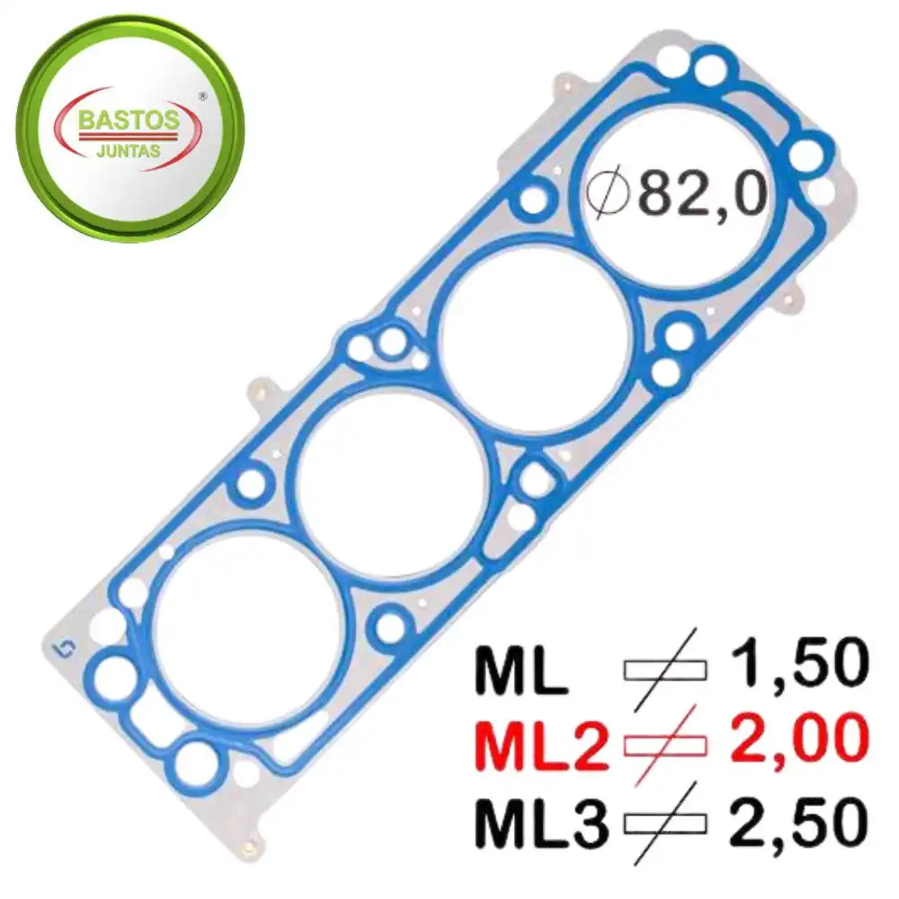 JUNTA CABECOTE CORSA 1.6 1.8 SPIN PALIO 1.8 METAL 2MM