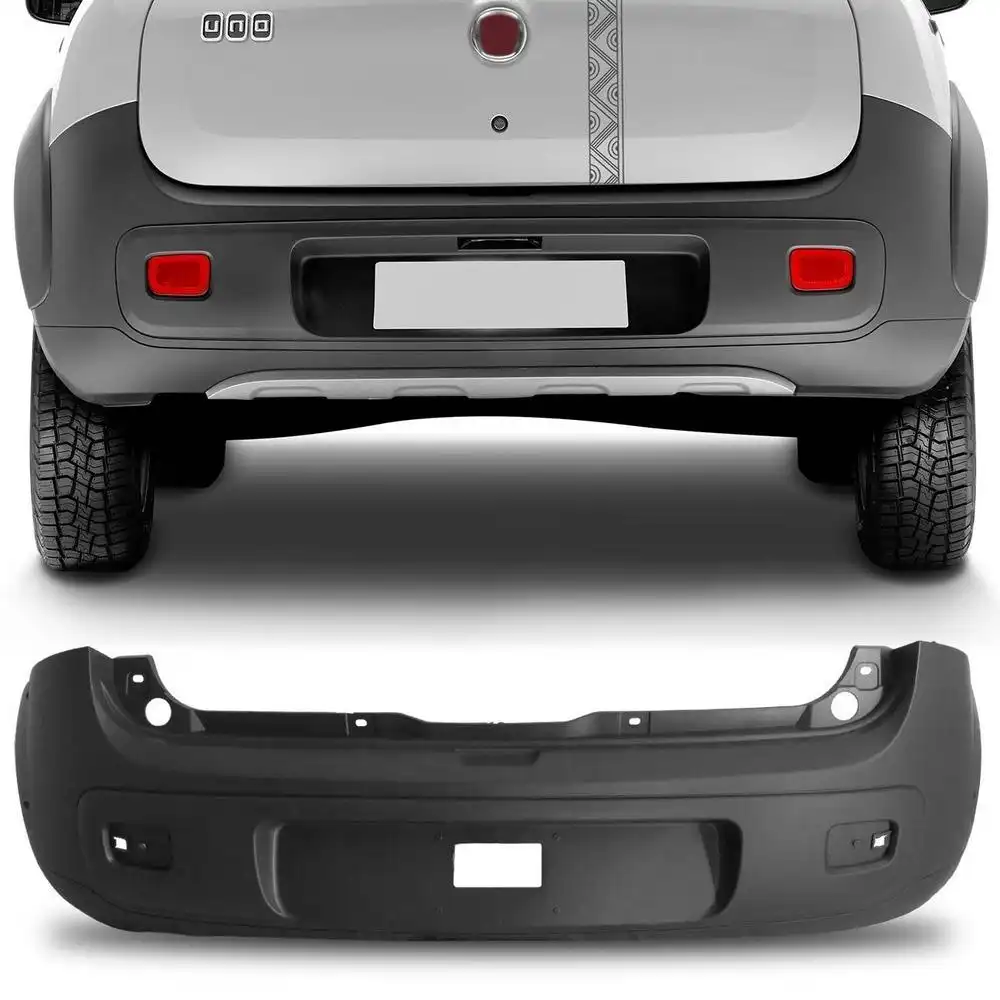PARACHOQUE TRAS FIAT UNO WAY 10/14 CINZA ESCURO