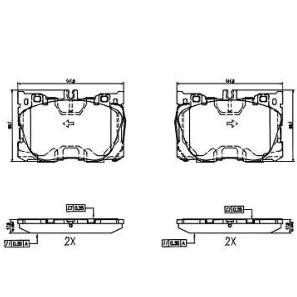 PASTILHA FREIO DIANTEIRA E (213) E 300 4MATIC 2.0 2016/