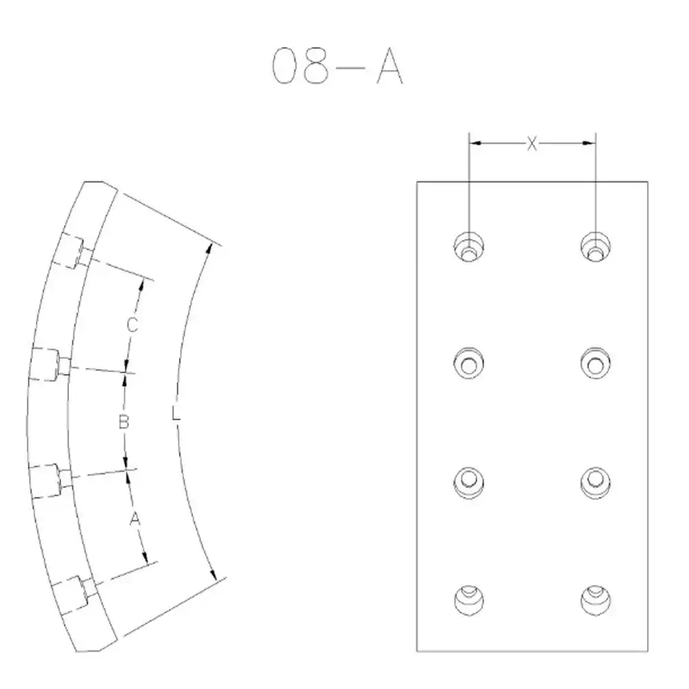LONA FREIO TRAS CORCEL II VARGA (MENOR)