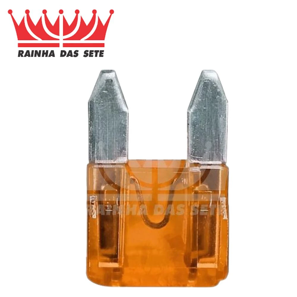 FUSIVEL MINI LAMINA LARANJA 40 AMP UNIVERSAL COM 10
