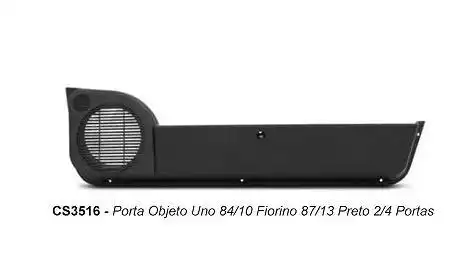 PORTA OBJETOS  UNO 84/10 LATERAL 2/4 PTS PRETO ( PAR )
