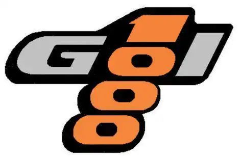 EMBLEMA ADESIVO GOL 1000 (LARANJA)