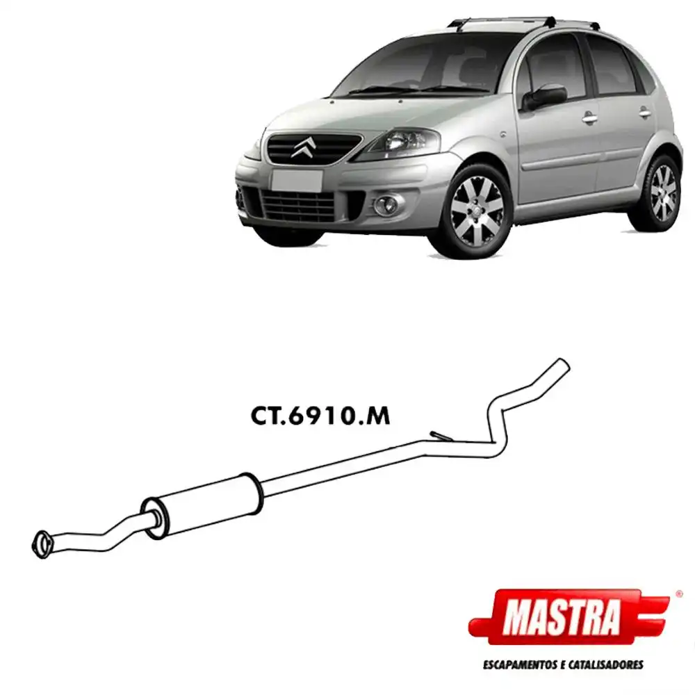 SILENCIOSO INTERMEDIARIO CITROEN C3 1.6 8V 16V 2003 A 2012