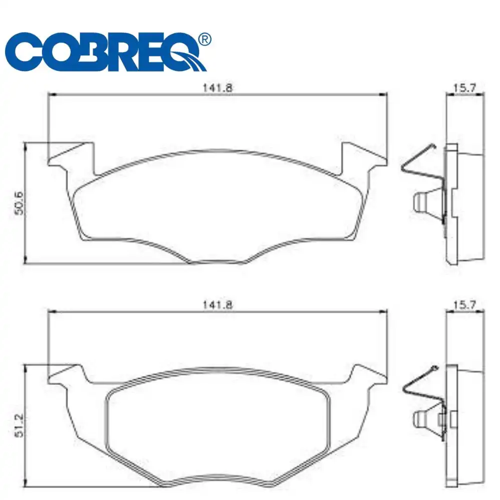 PASTILHA FREIO DIANTEIRA GOL GV 1.0 1.6 2008/ BOSCH