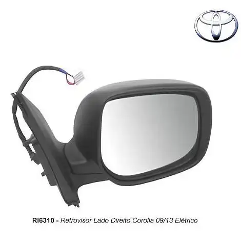 ESPELHO EXT TOYOTA COROLLA 2009 A 2013 ELETRICO DIR