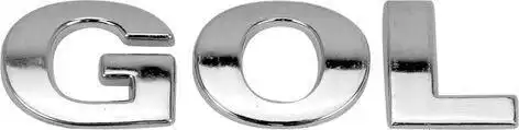 EMBLEMA GOL CROMADO GOL GIII TAMPA TRAS