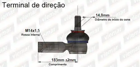 PONTEIRA DIRECAO NISSAN FRONTIER 08/ DIR