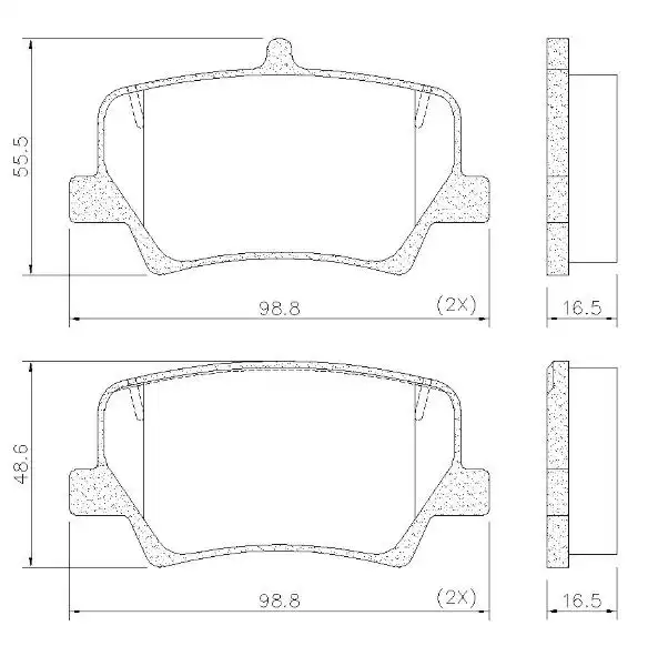 PASTILHA FREIO TRASEIRA IX35 2.0 16V 2017 ACIMA CERAMICA
