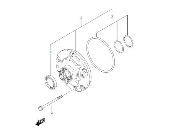 RETENTOR CONVERSOR TORQUE CAMBIO AUTOMATICO SUZUKI GRAND VIT