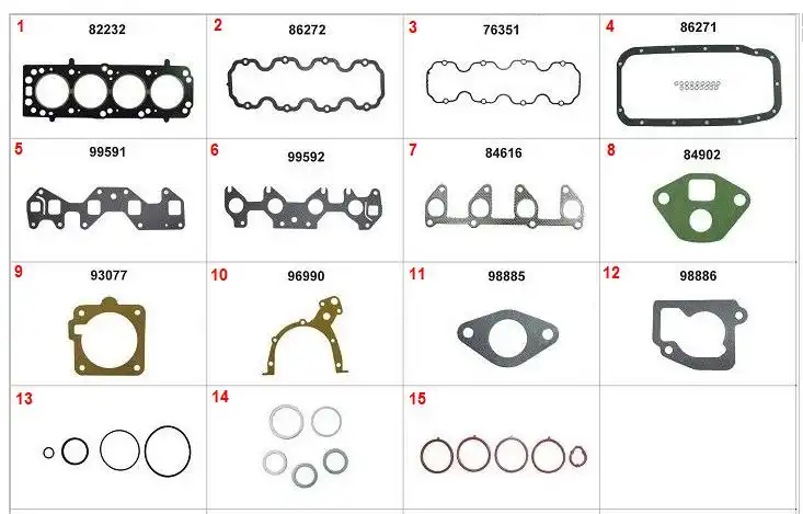 JUNTA MOTOR CORSA 1.0 8V EFI/MPFI MOT VHC S/RETENTOR