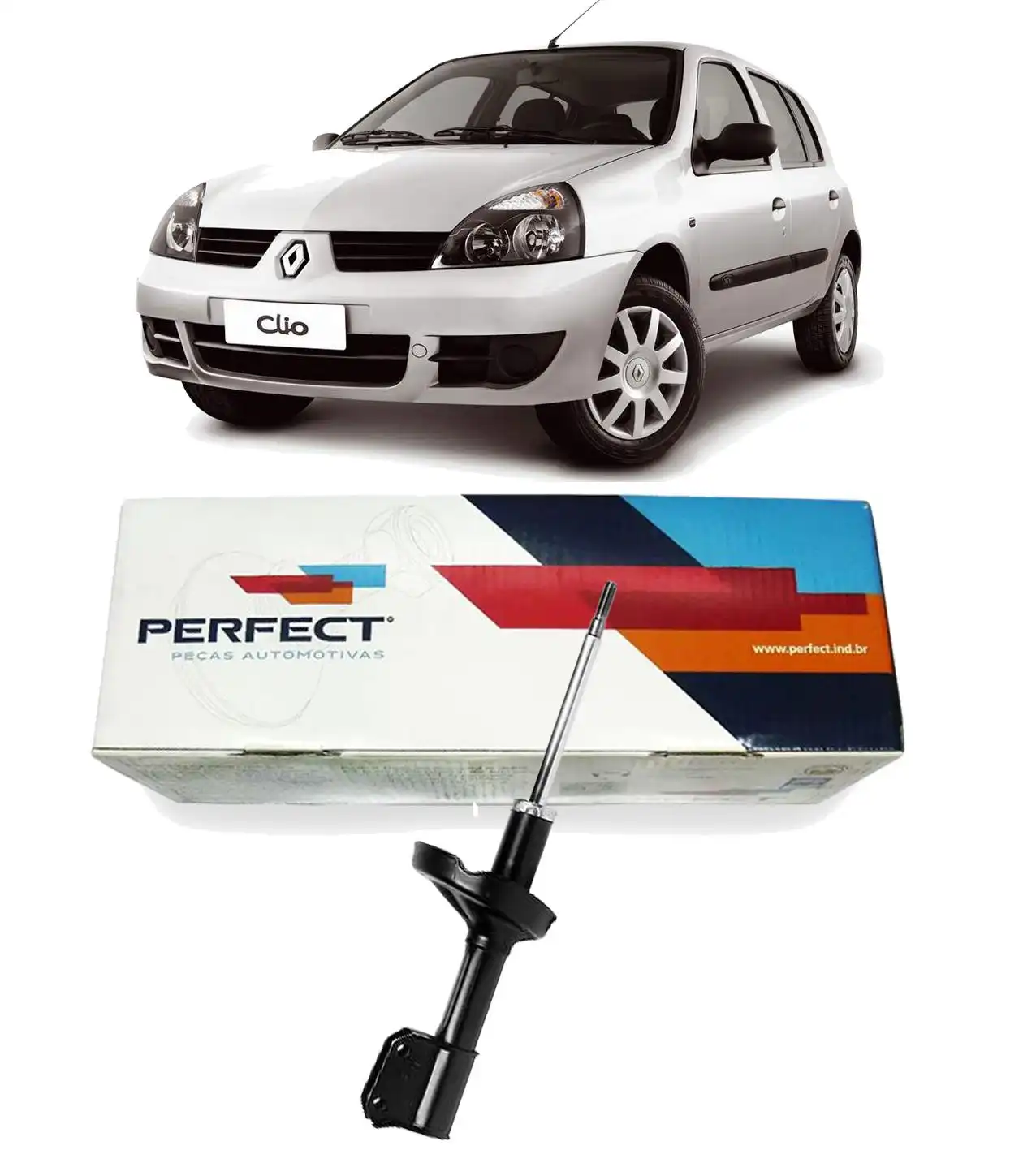 AMORTECEDOR DIANTEIRO RENAULT CLIO 1.6 2000 A 2009