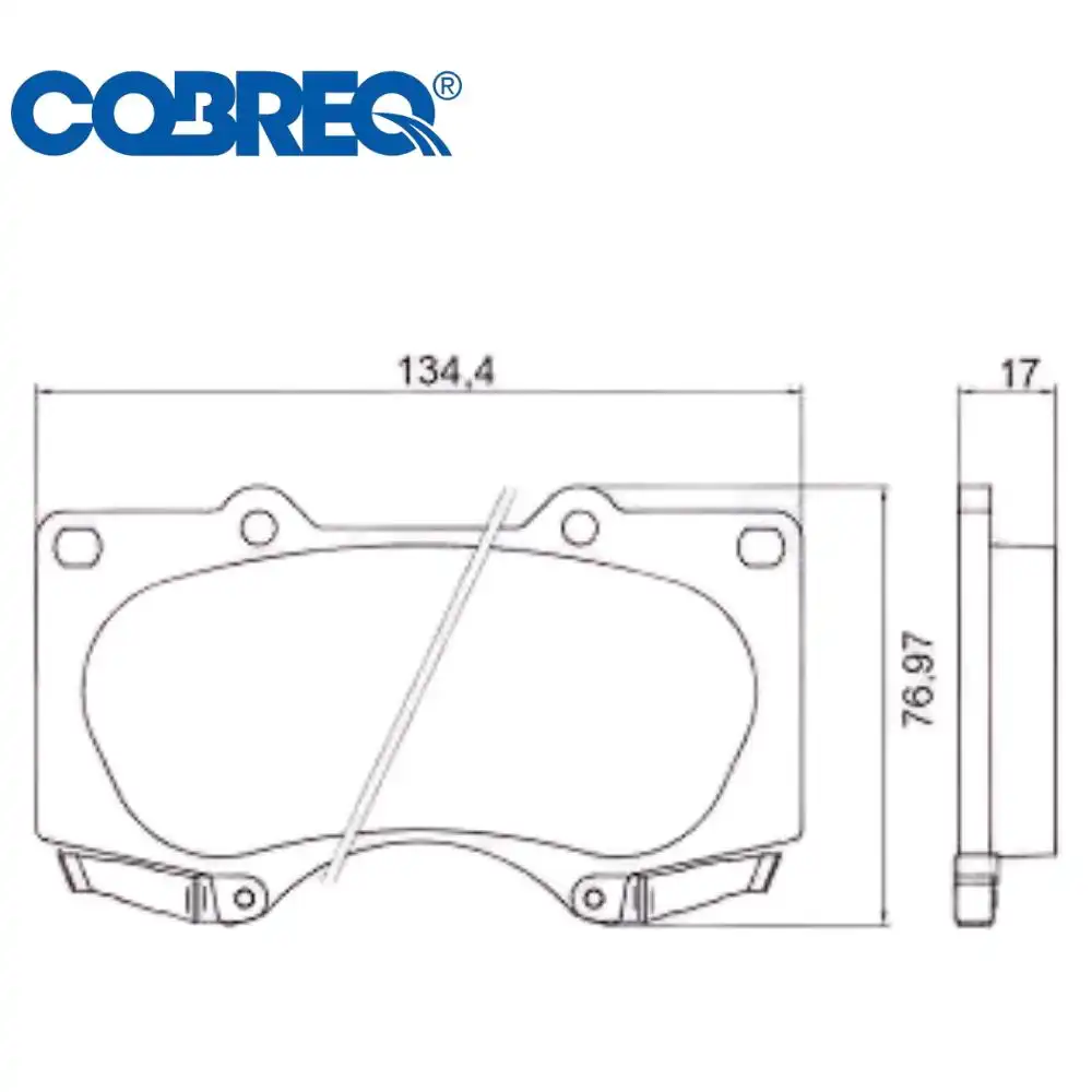 PASTILHA FREIO DIANTEIRA TOYOTA HILUX 2.7 3.0 2009/ CERAMICA