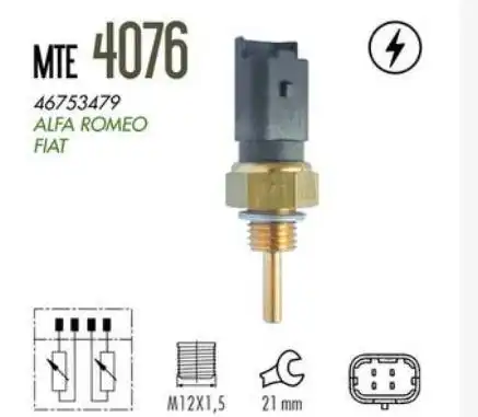 INTERRUPTOR TEMPERATURA FIAT BRAVA 1.6 16V 2002 A 2003