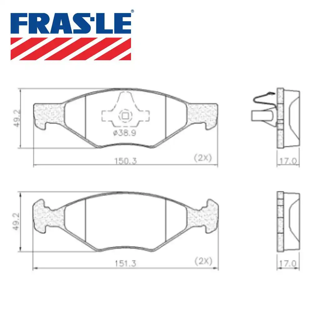 PASTILHA FREIO DIANTEIRA MOBI 1.0 2016 A 2023 SISTEMA TEVES
