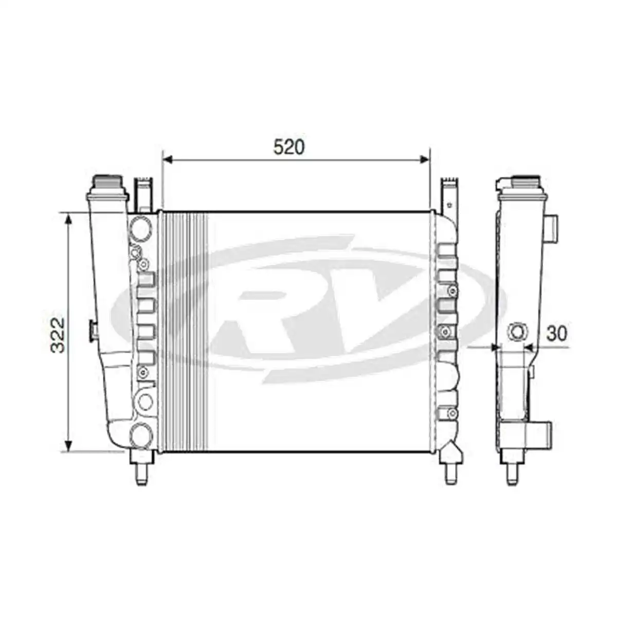 RADIADOR FIAT UNO 1500 1987 A 1993 COM AR