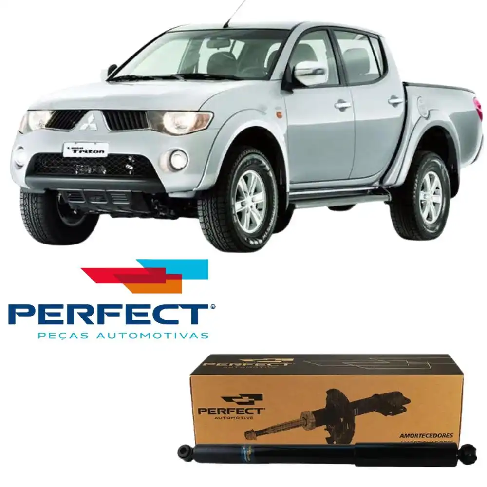 AMORTECEDOR TRASEIRO MITSUBISHI L-200 2004 A 2012 C/ BARRA