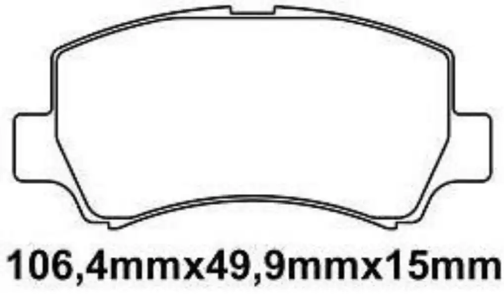 PASTILHA FREIO DIANTEIRA ASIA TOWNER 2009/