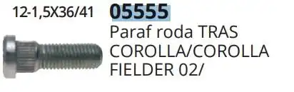 PARAFUSO RODA TOYOTA COROLLA 2003/ TRASEIRA