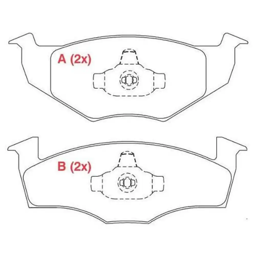 PASTILHA FREIO DIANTEIRA GOL GV 2008/ SISTEMA TEVES