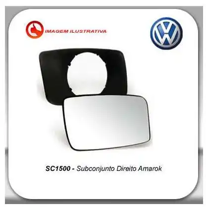 VIDRO ESPELHO EXT AMAROK DIR C/ CARCACA S/ ANTIEMBAÇANTE