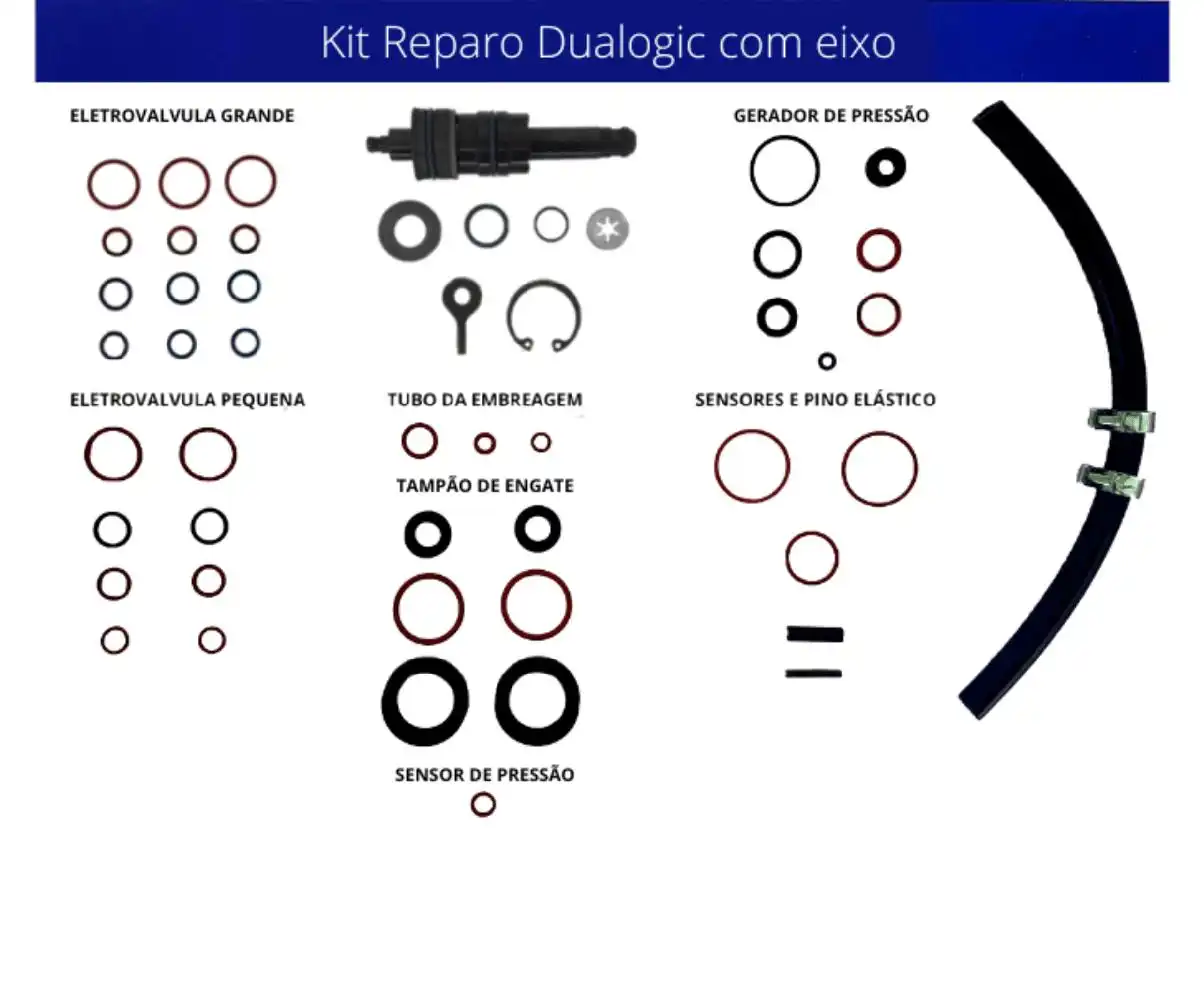 REPARO CAMBIO DUALOGIC ROBO BOMBA E EIXO DE SELECAO