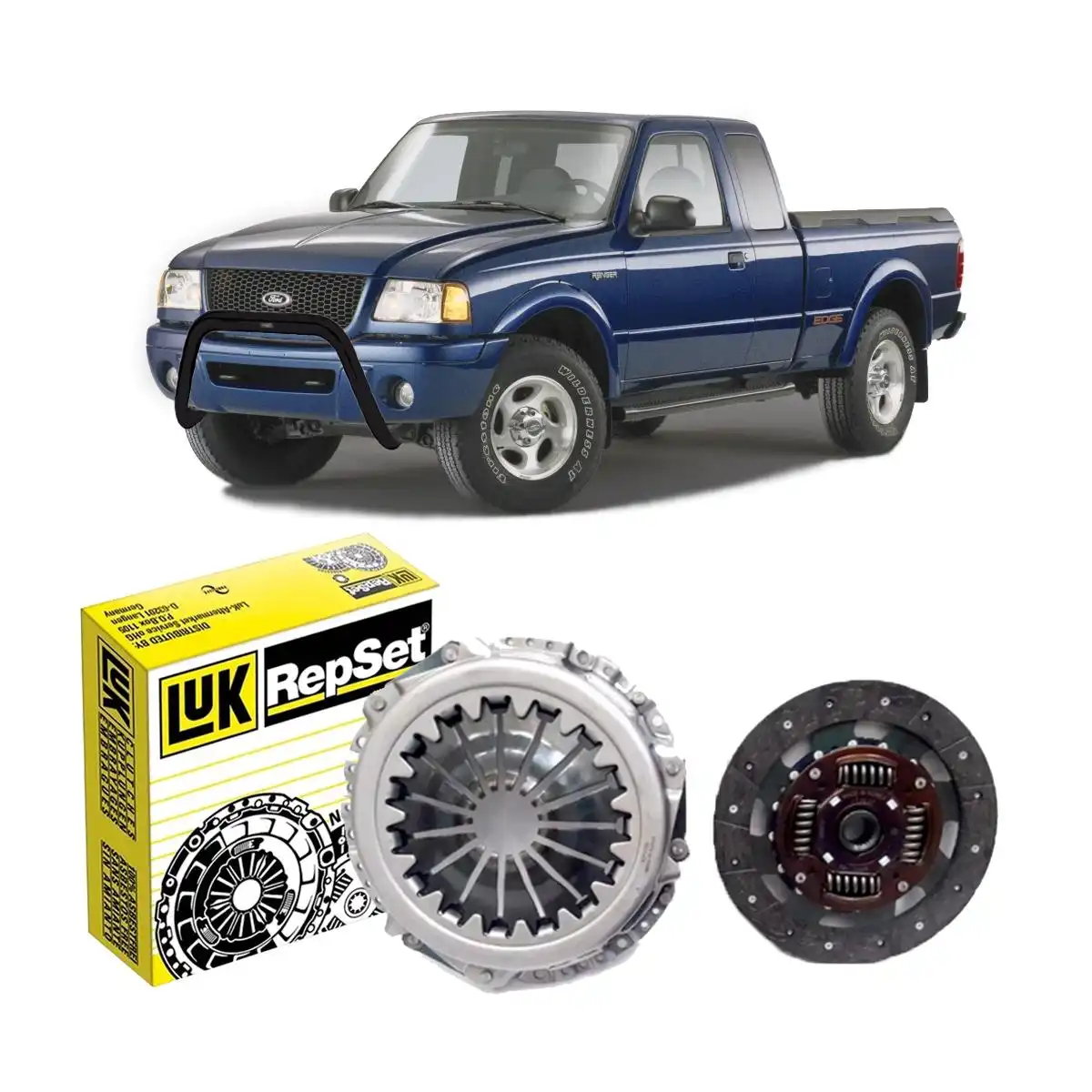 KIT EMBREAGEM RANGER 4.0 V6 1992 A 1997 GASOLINA SEM ATUADOR