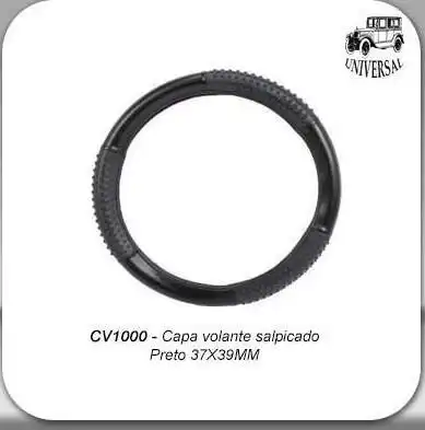 CAPA VOLANTE LISA PRETO 37X39MM UNIVERSAL