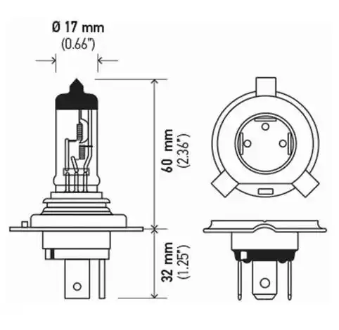 LAMPADA BIODO H-5 (TRIPE) 60X55