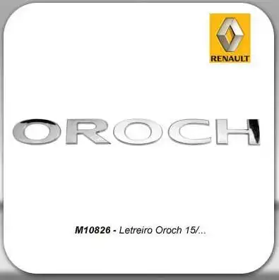 EMBLEMA TAMPA TRAS RENAULT OROCH 2015 EM DIANTE