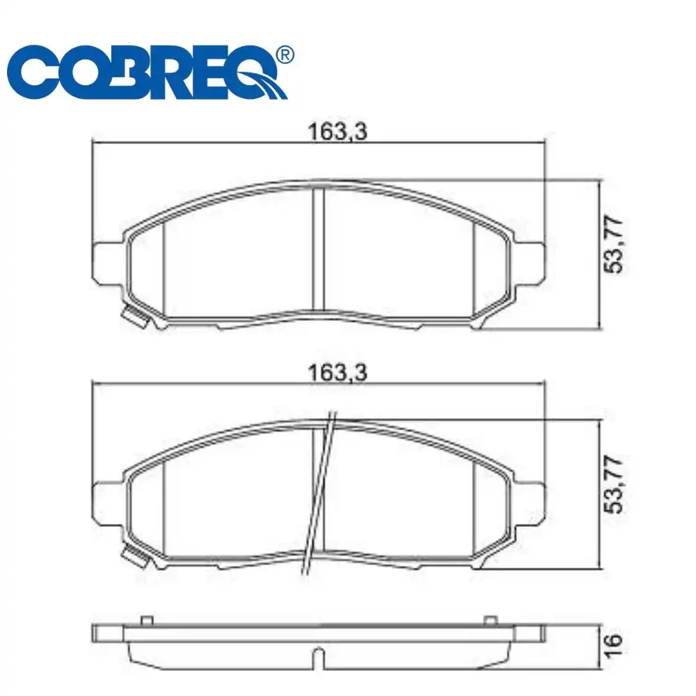 PASTILHA FREIO DIANTEIRA NISSAN FRONTIER 2.5 16V 2008 A 2016