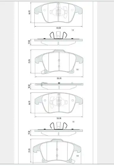 PASTILHA FREIO DIANTEIRA FUSION 2013/