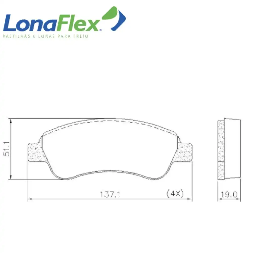 PASTILHA FREIO DIANTEIRA CITROEN XSARA BREAK 1.6 2000/