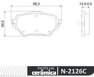 PASTILHA FREIO TRASEIRA TOYOTA COROLLA 2.0 2019/ CERAMICA