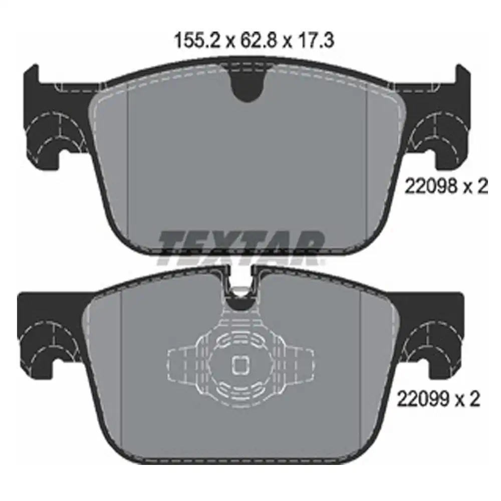 PASTILHA FREIO DIANTEIRA VOLVO XC60 2017 EM DIANTE