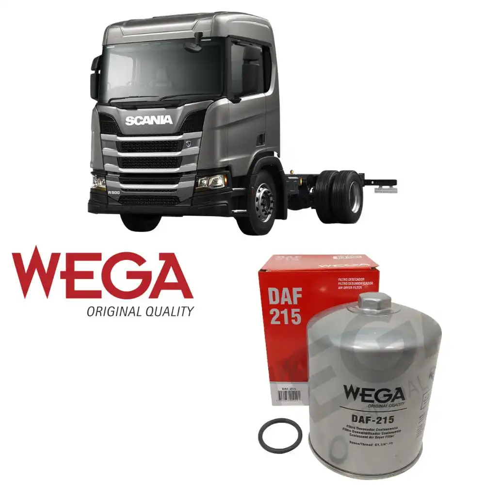 FILTRO DESUMIDIFICADOR FREIO SCANIA R500 2016 ACIMA