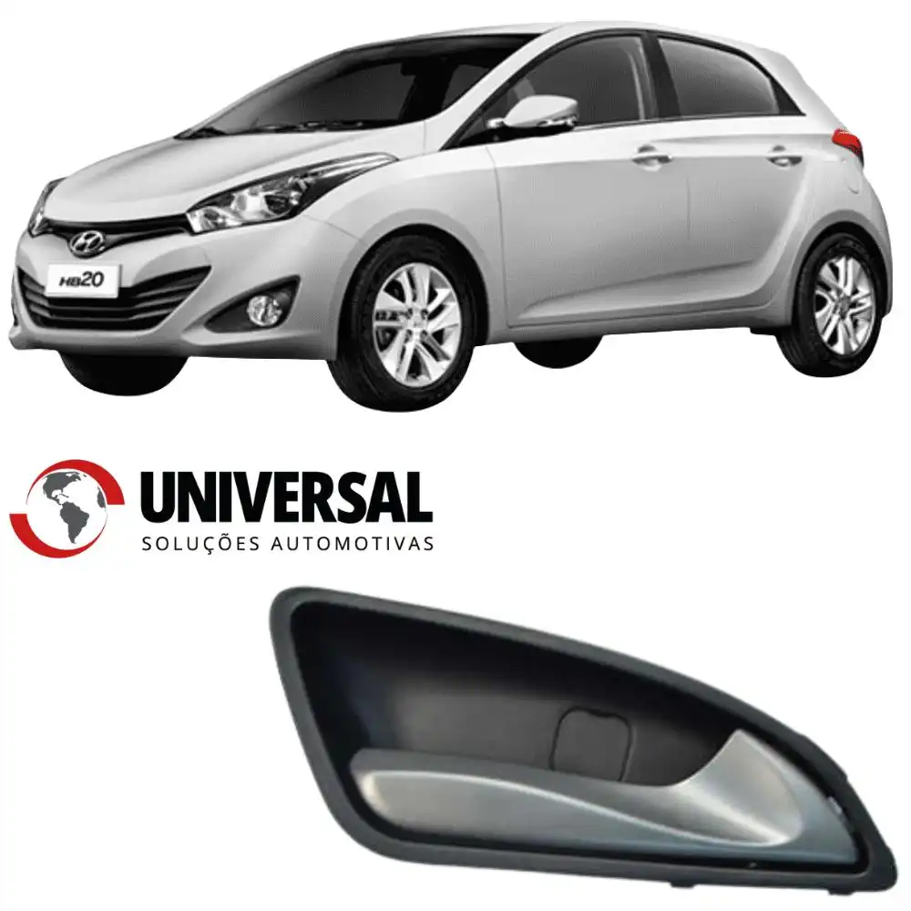 MACANETA INTERNA HB20 2012 A 2019 DIREITA PUXADOR PRATA