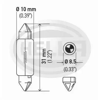 LAMPADA TORPEDO GRANDE REDONDA 41MM