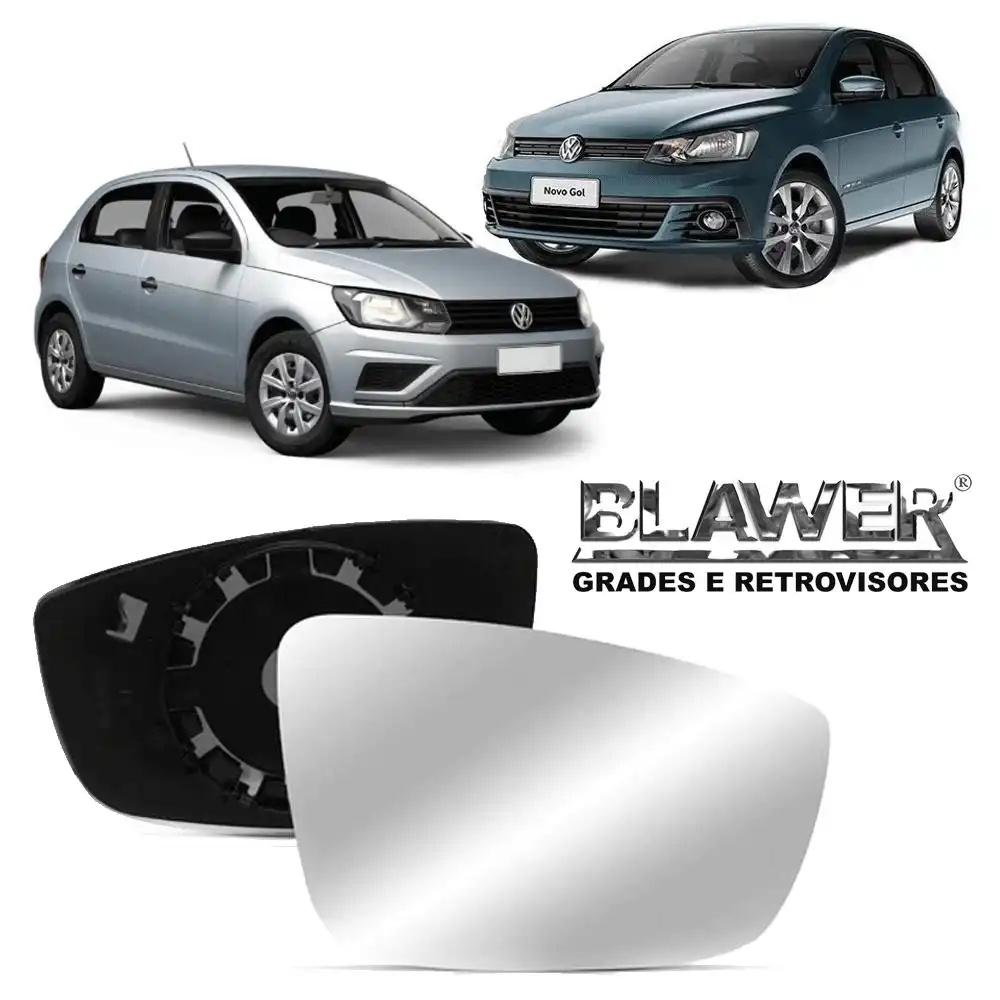 VIDRO ESPELHO GOL GER VI VII FOX 10/ GOLF POLO 12/14 DIR C/