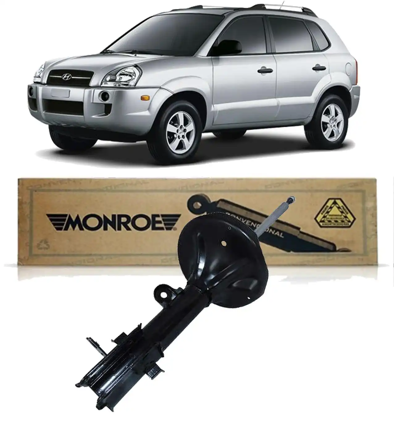 AMORTECEDOR TRASEIRO HYUNDAI TUCSON 2005/ ESQUERDO