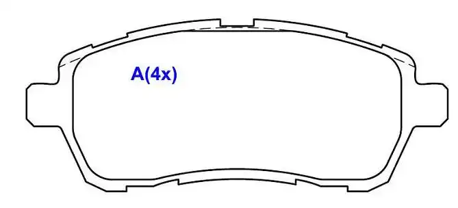 PASTILHA FREIO DIANTEIRA NEW FIESTA 2010/ SISTEMA LUCAS SEM