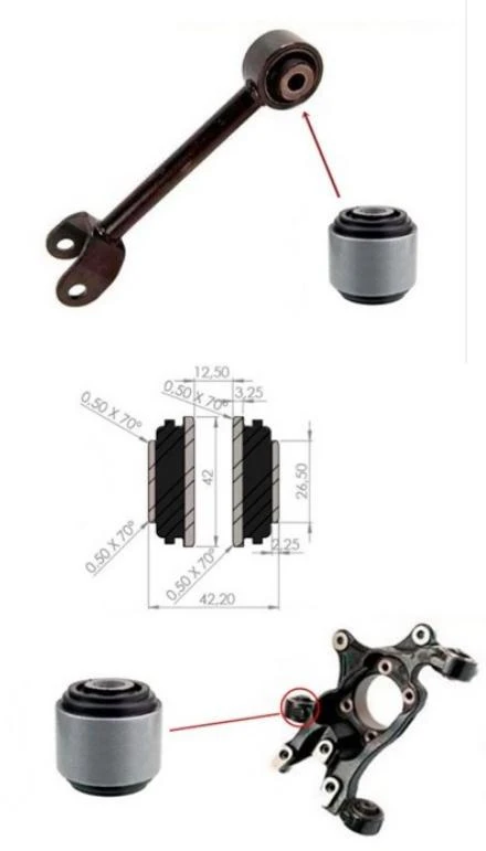 BUCHA MANGA EIXO TRAS FIAT FREEMONT 10/ DODGE JOURNEY 09/16