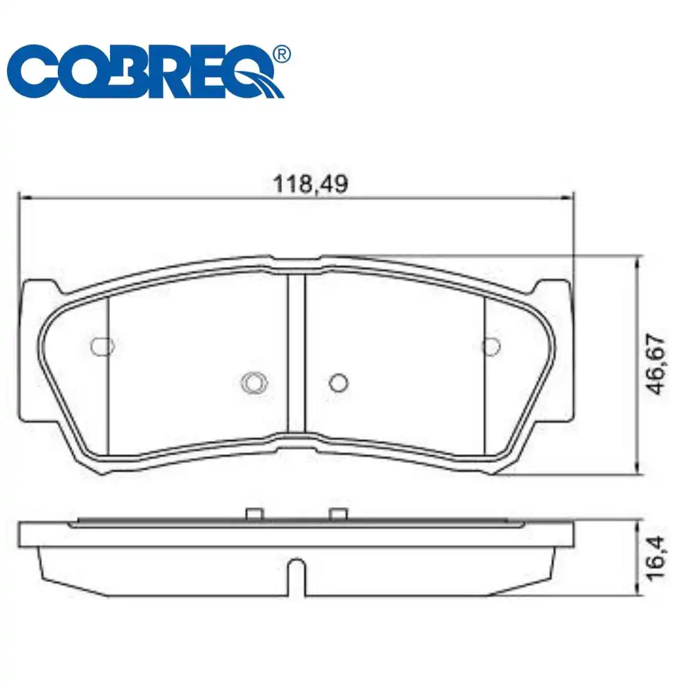 PASTILHA FREIO TRASEIRA HYUNDAI SANTA FE 2.7 V6 2007 A 2009