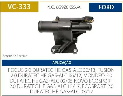 TUBO CONEXAO DAGUA CABECOTE FOCUS 2.0 2005/ C/ FURO PLASTICO