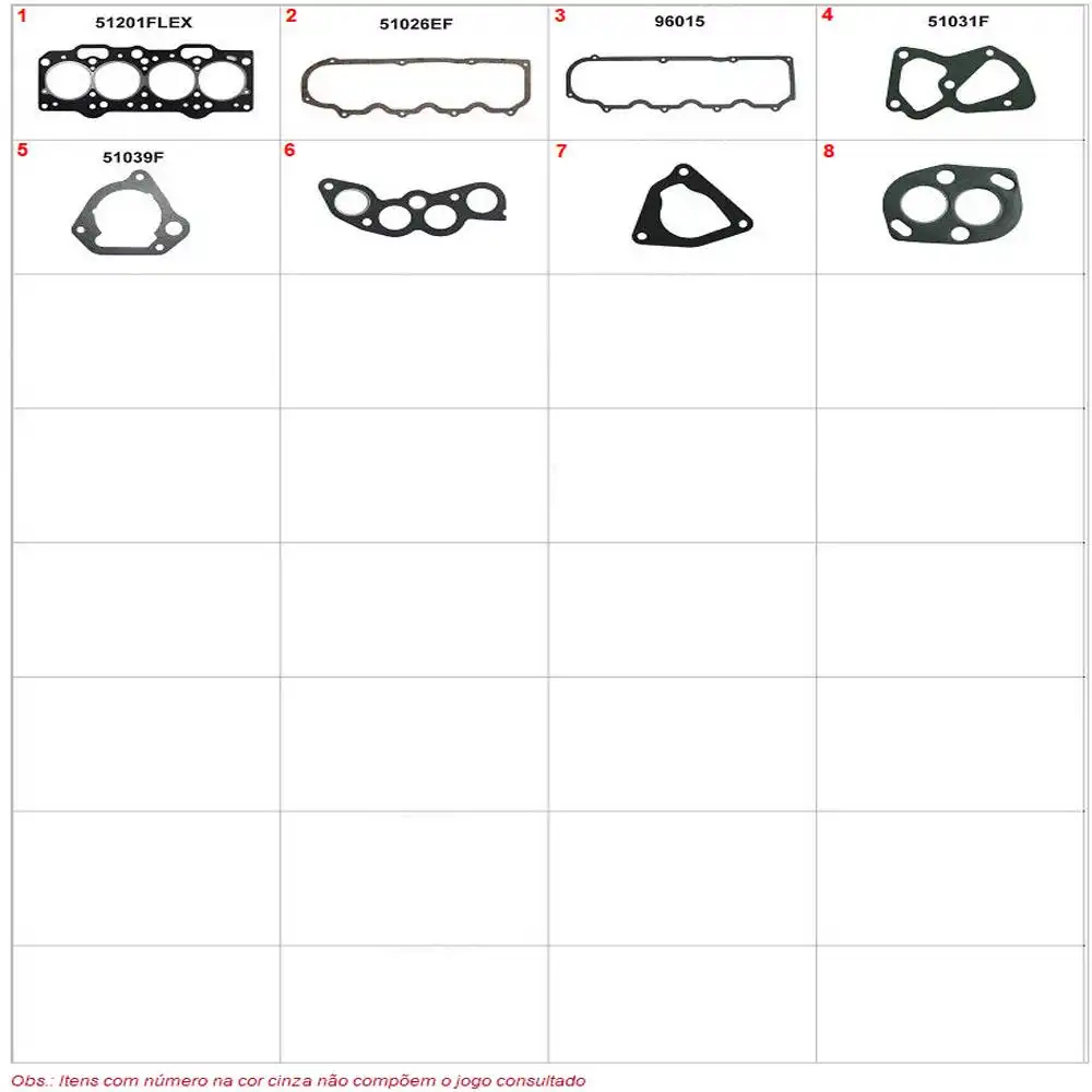 JUNTA MOTOR FIAT UNO MILLE(1500 NAC) (SUPERIOR) S/RET