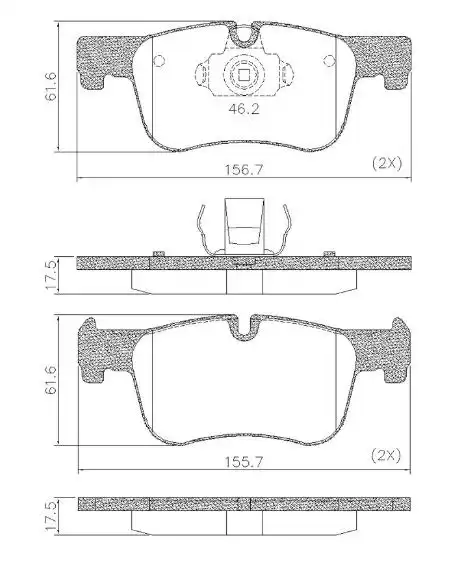 PASTILHA FREIO DIANTEIRA BMW 320I 2.0 16V 2011 A 2021 CERAMI