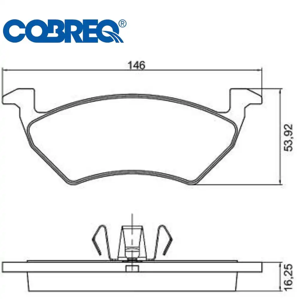 PASTILHA FREIO DIANTEIRA UP! 1.0 12V 2014/