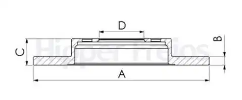 DISCO FREIO DIANTEIRO CHERY QQ 1.0 1.1 2011 ACIMA S/CUBO
