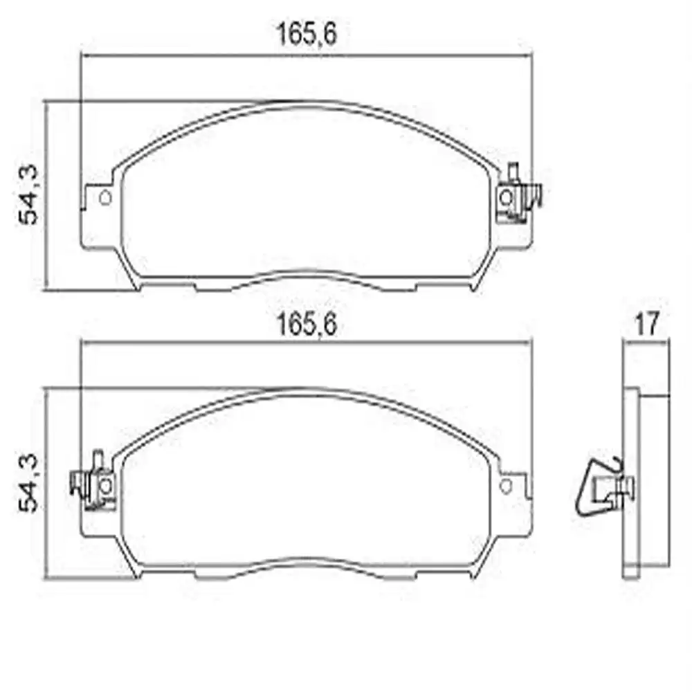 PASTILHA FREIO DIANTEIRA NISSAN FRONTIER 2017 A 2022 CERAMIC